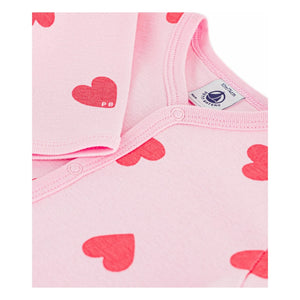 Petit Bateau - İyi Uyu Kalpler PB Pijama | Pembe