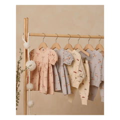 Quincy Mae - Darla Dress Organic Cotton Knots | Coral