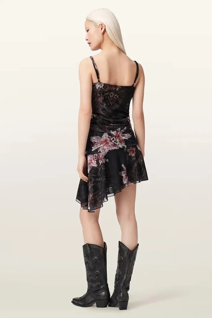 AllSaints asimetrik elbise BEA