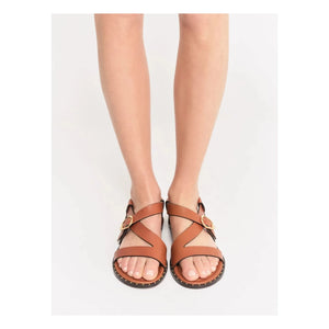 Socque Paris - Hydra Deri Sandalet | Camel
