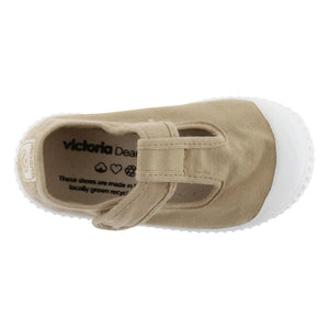 Victoria - Çizik Sneakers Sandalia Tira Lona | Camel