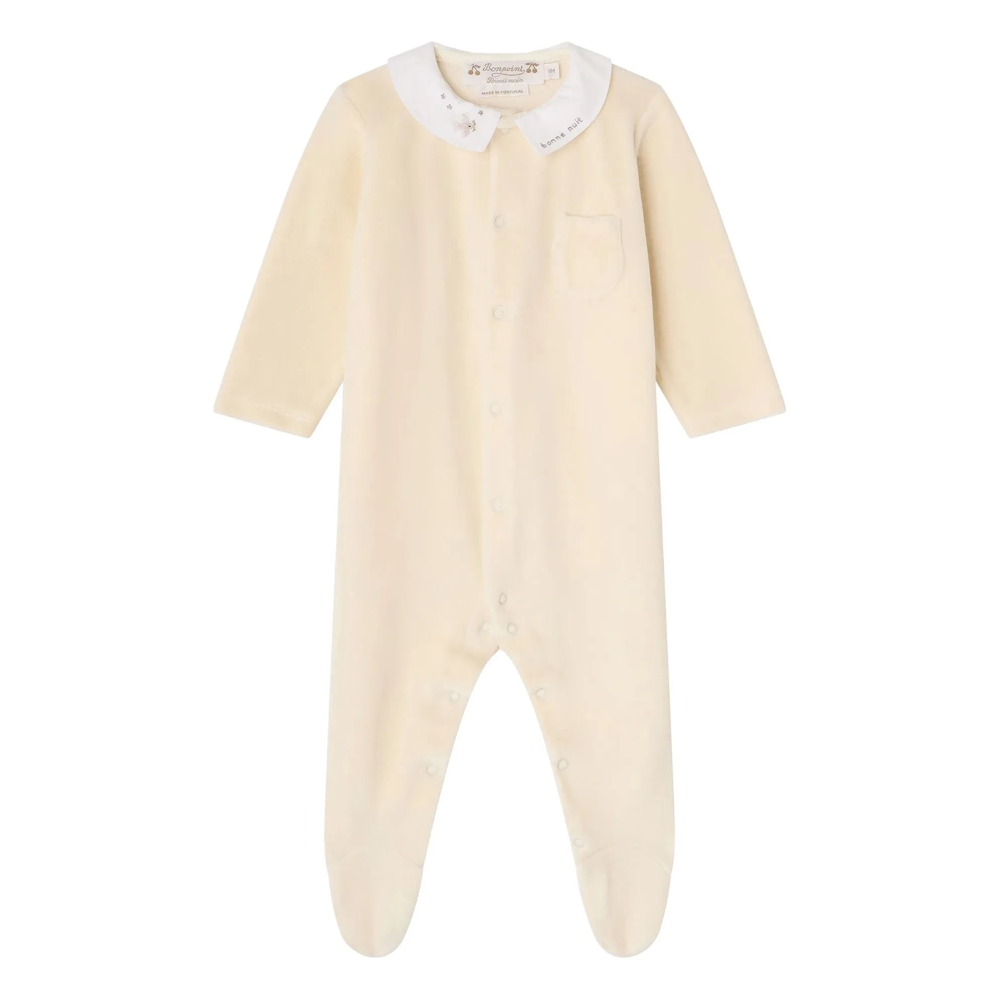 Bonpoint - Tilouan organic cotton pajamas | Chalk