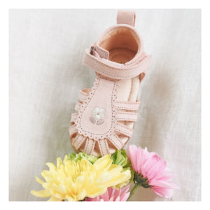Lazare - Colette Fleur Süet Nakışlı Sandaletler | Pudra pembe