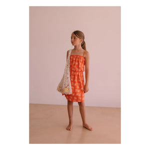 We Are Kids - Mina Palm Dress Organic Cotton | Orange