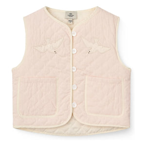 Copenhagen Colors - Sleeveless Quilted Organic Cotton Jacket | Light Pink