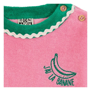 Bonton - Livia Baby Schwamm T-Shirt | Zuckerrosa