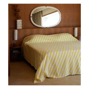 The Socialite Family - Marcello lacquered polished wood mirror | Cream