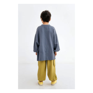 Repose AMS - Box-shaped Organic Cotton Sweatshirt | Charcoal Gray