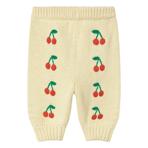 Tinycottons - Cerises Örgü Pantolon | Sarı