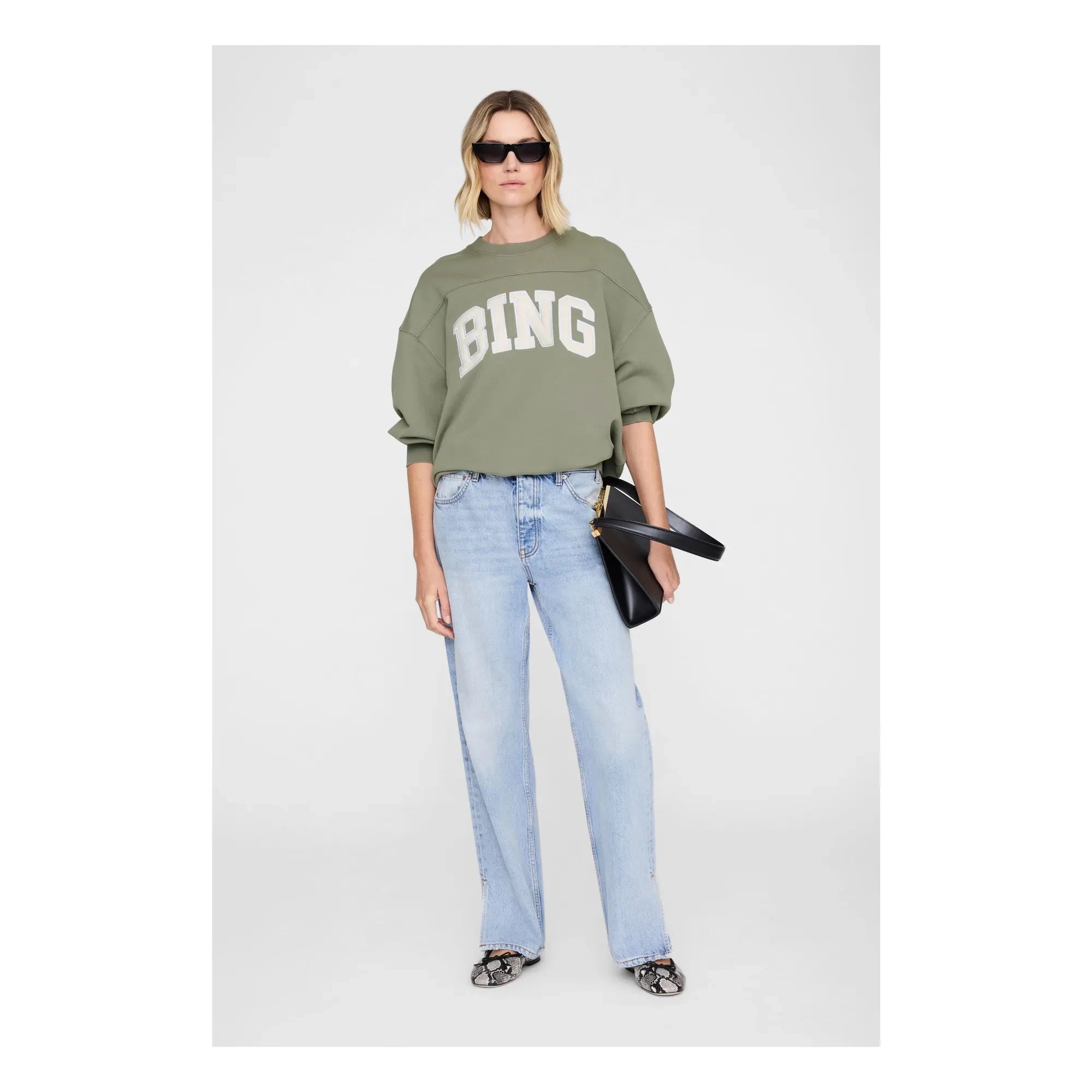 Anine Bing - Trenton Bing sweatshirt | Zeytin yeşili