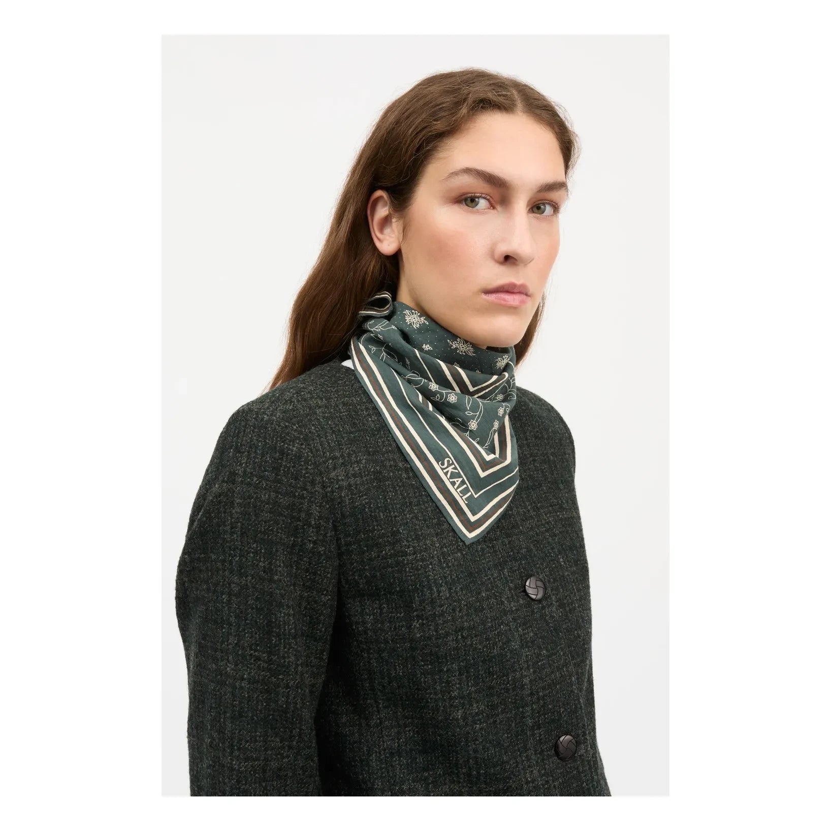 Skall Studio - Skall Klasik Organik Pamuk Şal | Yeşil