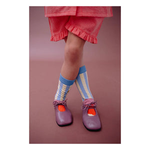 Sticky Lemon - Gestreifte Socken | Blau