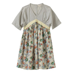 Caramel - Spargel Liberty Kleid | Ecru
