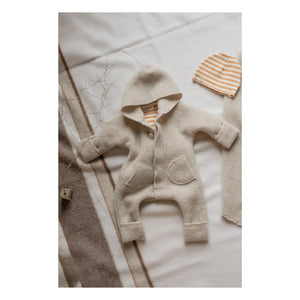1+ in the family - Bjorn Strampler aus recycelten Fasern | Beige