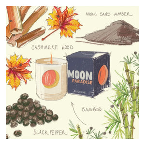 Assouline - Moon Paradise seramik mum | Gece mavisi