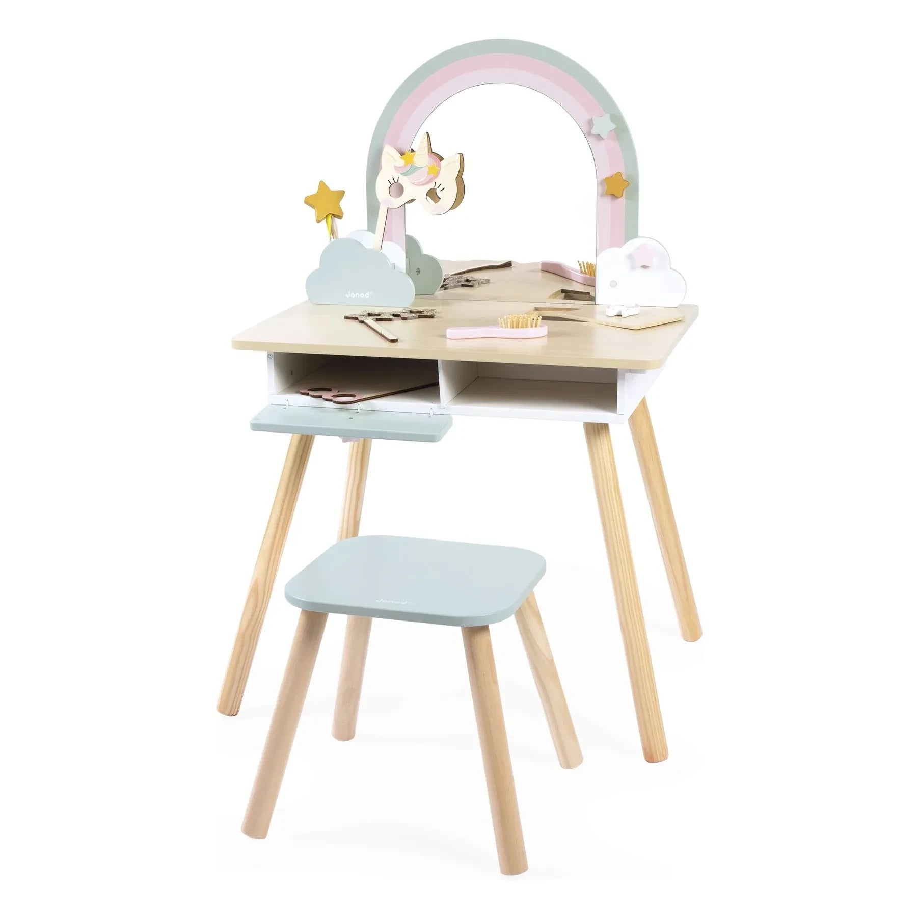 Janod - Einhorn-Frisier-Set