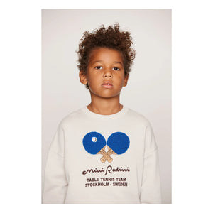 Mini Rodini - Organik pamuk Ping Pong sweatshirt | Gri