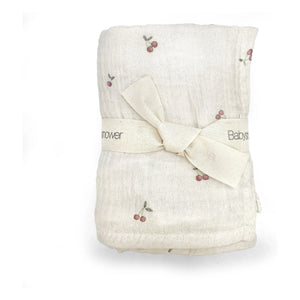 Babyshower - Cherries Nappies - 3’lü Set | Ecru