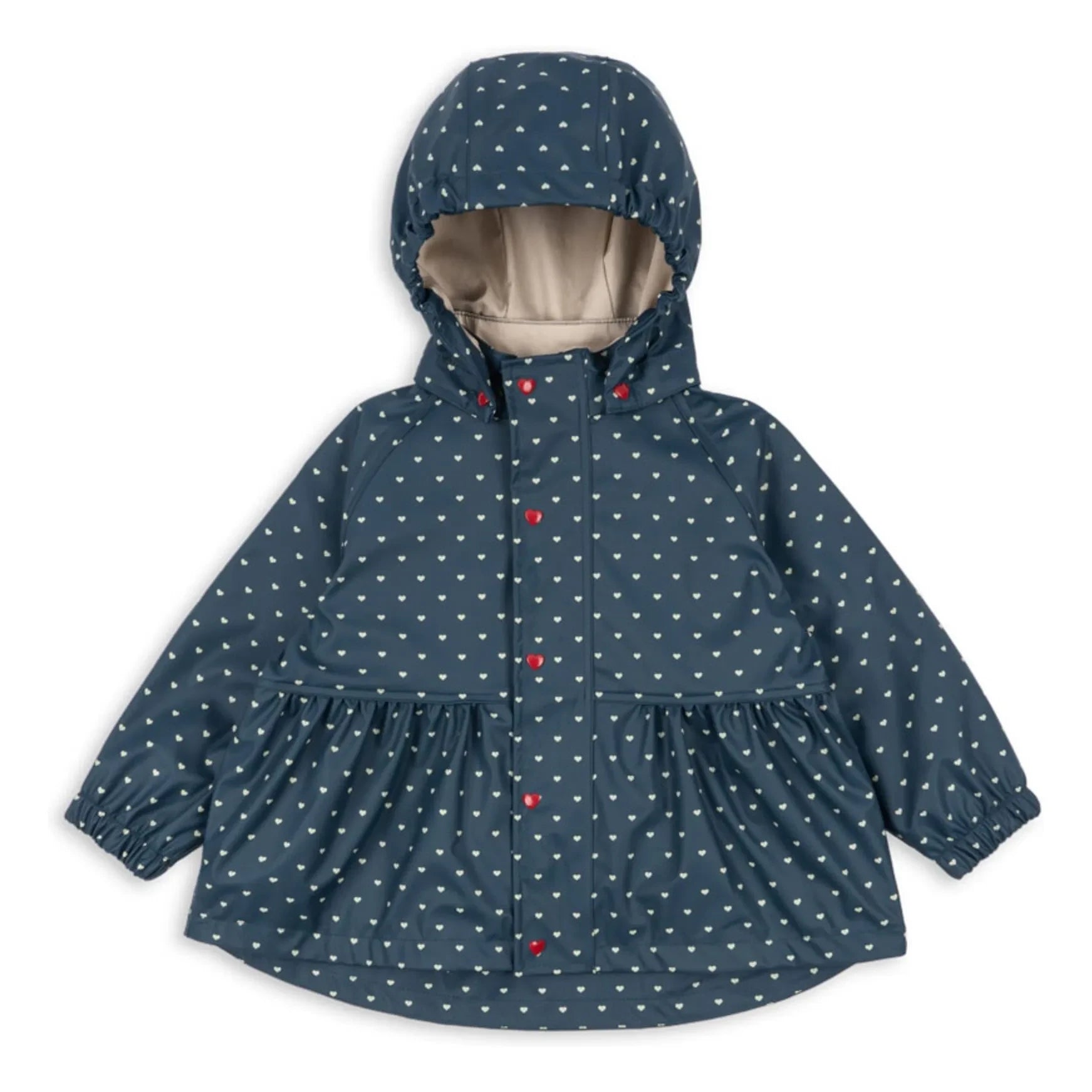 Konges Sløjd - Regenjacke Rainy Coeurs | Dunkelblau