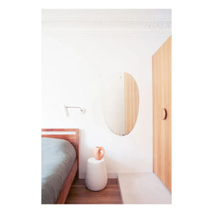M Nuance - Extra flach gerillter ovaler Spiegel - 60x100 cm