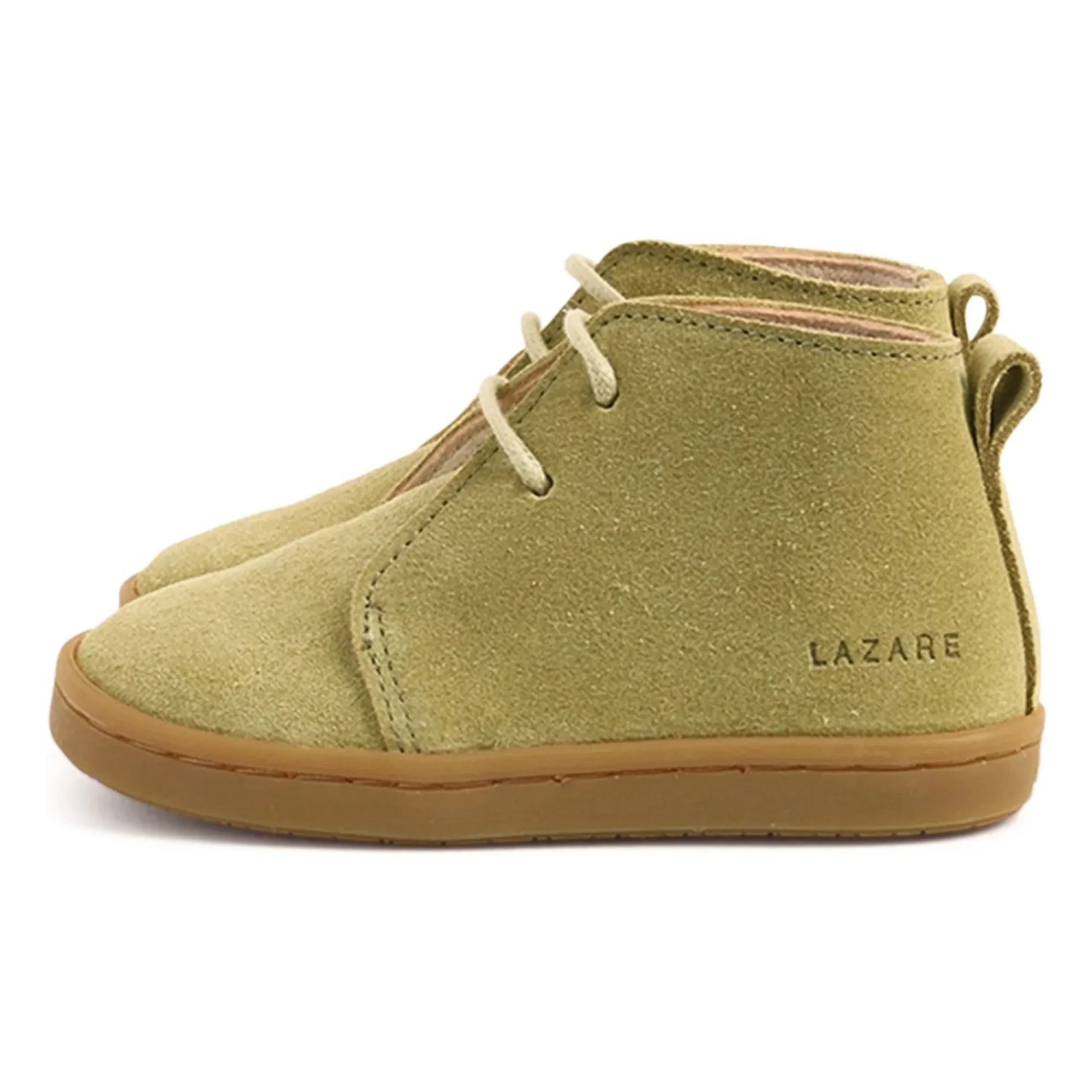 Lazare - Raoul Süet Bağcıklı Sneakers | Badem yeşili