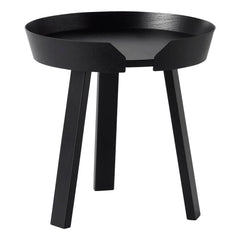 Muuto - Runder Couchtisch, Schwarz