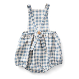 Soor Ploom - Oona Vichy Bio Baumwoll-Jumpsuit | Gebrochenes Weiß