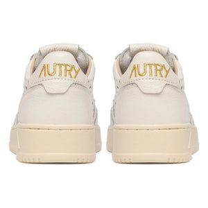 Autry - Medalist Low Openwork Deri Sneakers | Krem