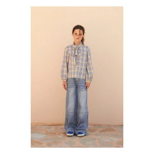 Longlivethequeen - Carreaux Blouse | Light Blue