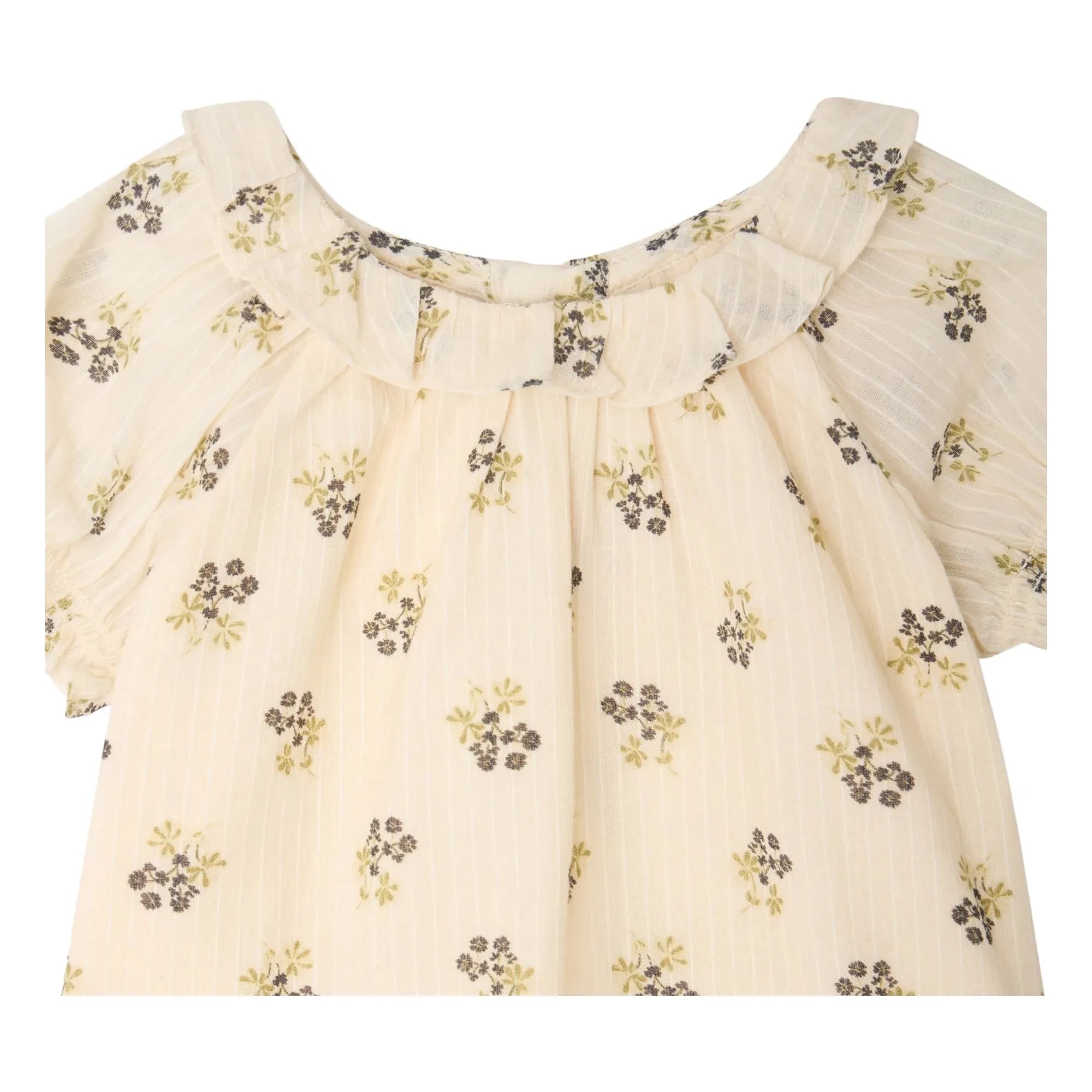 Bonpoint - Lara Fleurie Bluse aus Bio-Baumwolle | Ecru