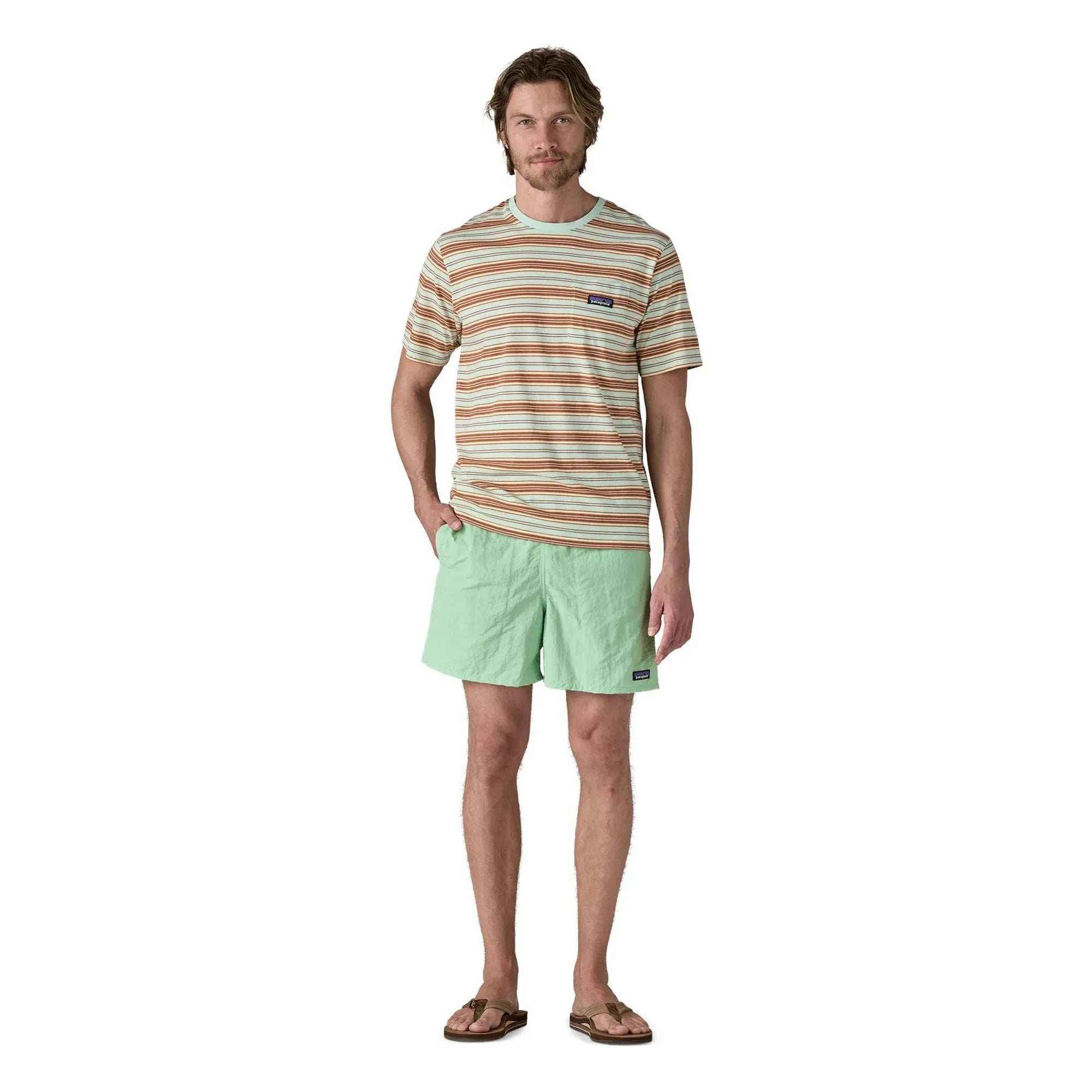 Patagonia - Baggy Recycled Fiber Swimsuit Shorts | Celadon