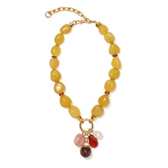 Lizzie Fortunato - Cordoba Charm Necklace | Amber