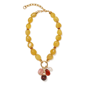 Lizzie Fortunato - Cordoba Charm Necklace | Amber