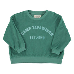 Piupiuchick - Organik havlu logo sweatshirt | Yeşil