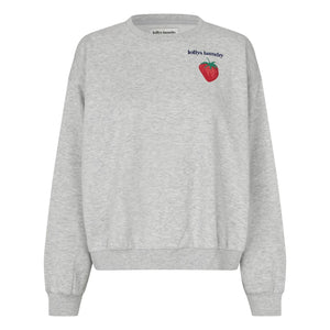 Lollys Laundry - Sydney Sweat Strawberry Baumwolle | Grau