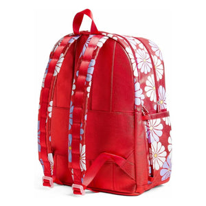 State Bags - Kane Rucksack mit zwei Taschen und Blumenmuster Ruby | Koralle