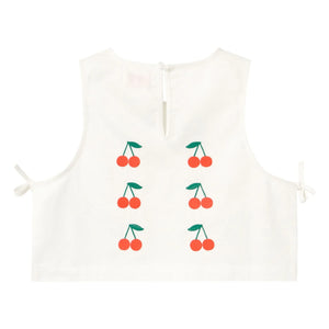 Tinycottons - Top Cerises | Beyaz