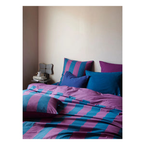 La cerise sur le gâteau - Striped Duvet Cover Set Malo | Purple