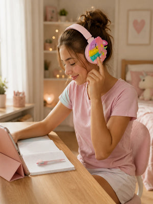 iPixi - TK-688A Çocuk Bluetooth Pembe Kulaklık