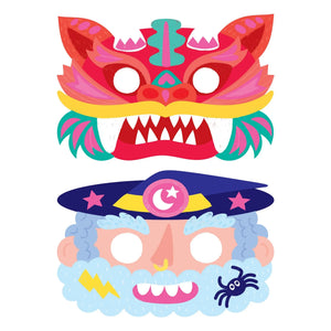 Omy x Gallimard Jeunesse - 6-piece Magic Mask decorative masks set