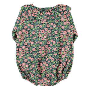 Piupiuchick - Çiçek Desenli Tulum | Yeşil