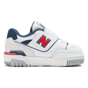 New Balance - Elastik Bağcıklı ve Cırt Cırtlı Sneakers 550 | Beyaz