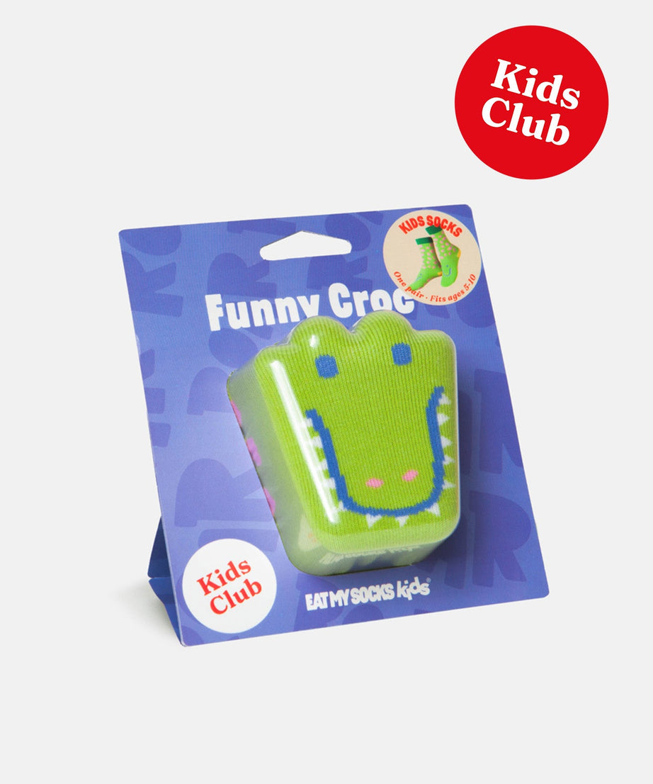 Eat My Socks - Çocuk Komik Timsah Çorap - Dinossi