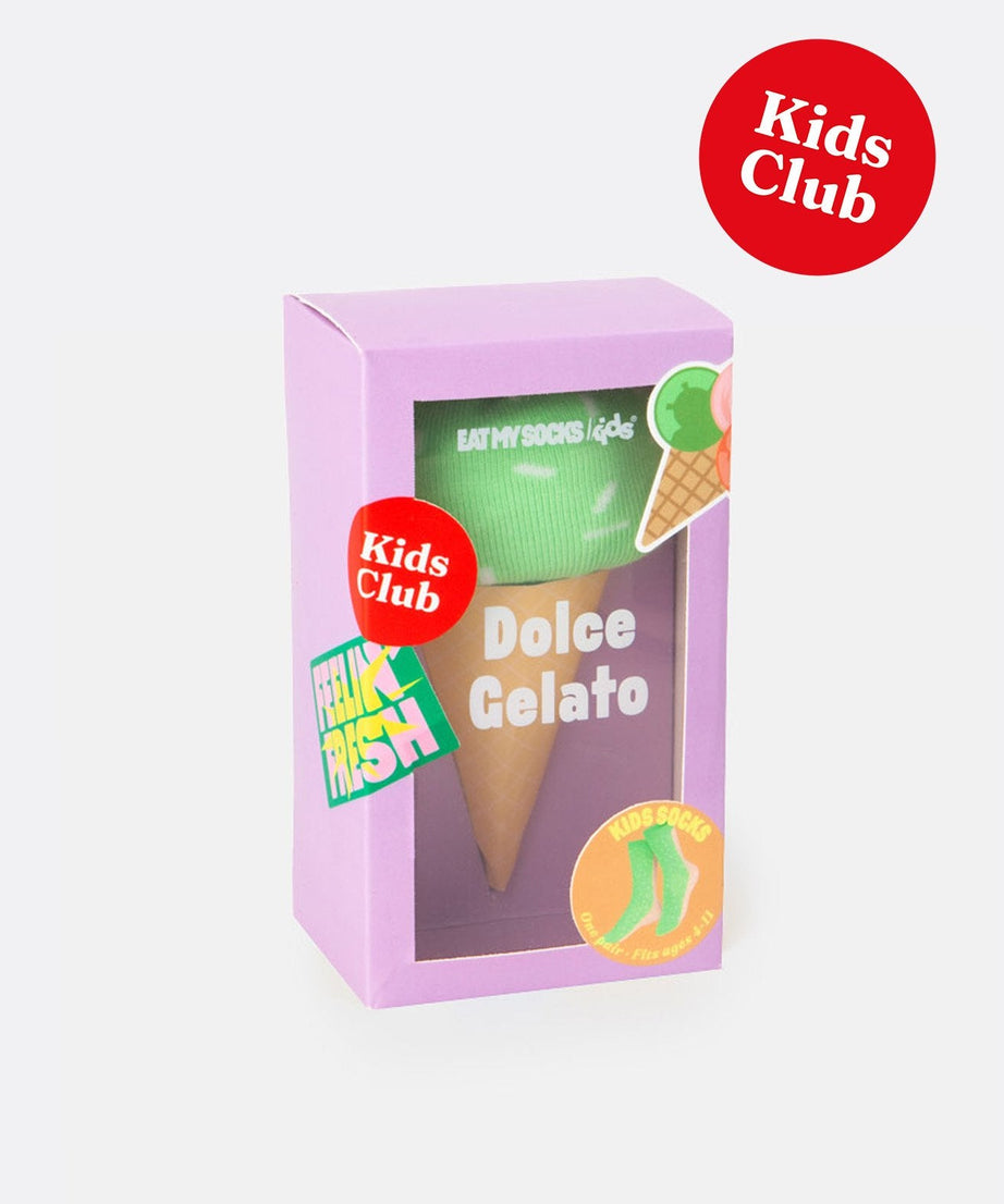 Eat My Socks - Çocuk Tatlı Dondurma Çorap - Dinossi