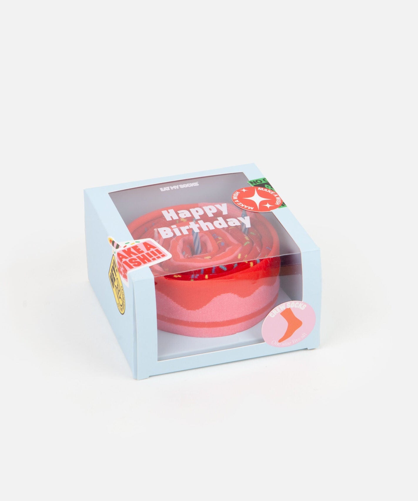 Eat My Socks - Yetişkin İkili Mumlu Doğum Günü Kutlu Olsun Çorap - Dinossi