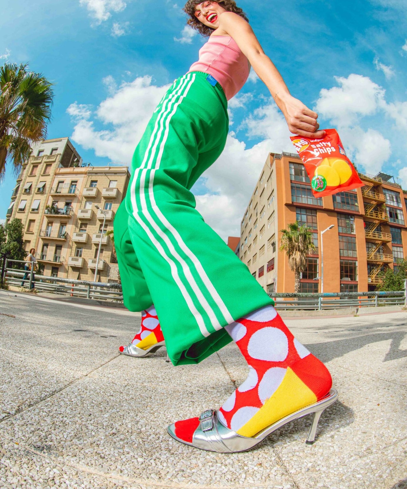 Eat My Socks - Yetişkin Tuzlu Cipsler Çorap - Dinossi