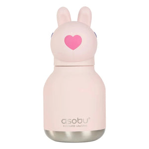 Asobu - Mini-Wasserflasche aus Edelstahl Rabbit | Blassrosa