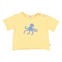 Búho - Organic cotton octopus T-shirt | Yellow