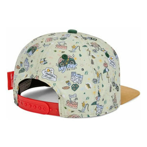 Hello Hossy - Mountain Ride Flaches Visier Kappe Recycelte Fasern | Hellgelb