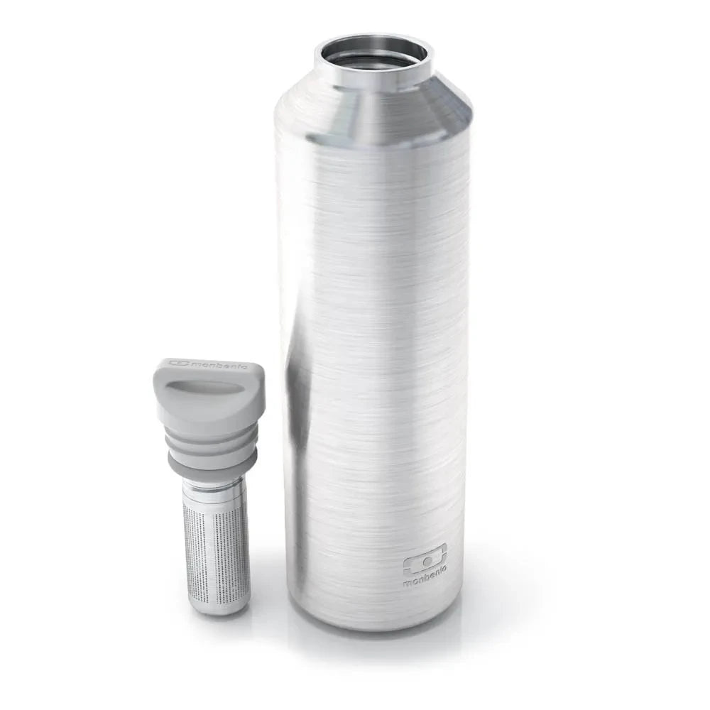 Monbento - MB Steel Thermal Bottle | Silver